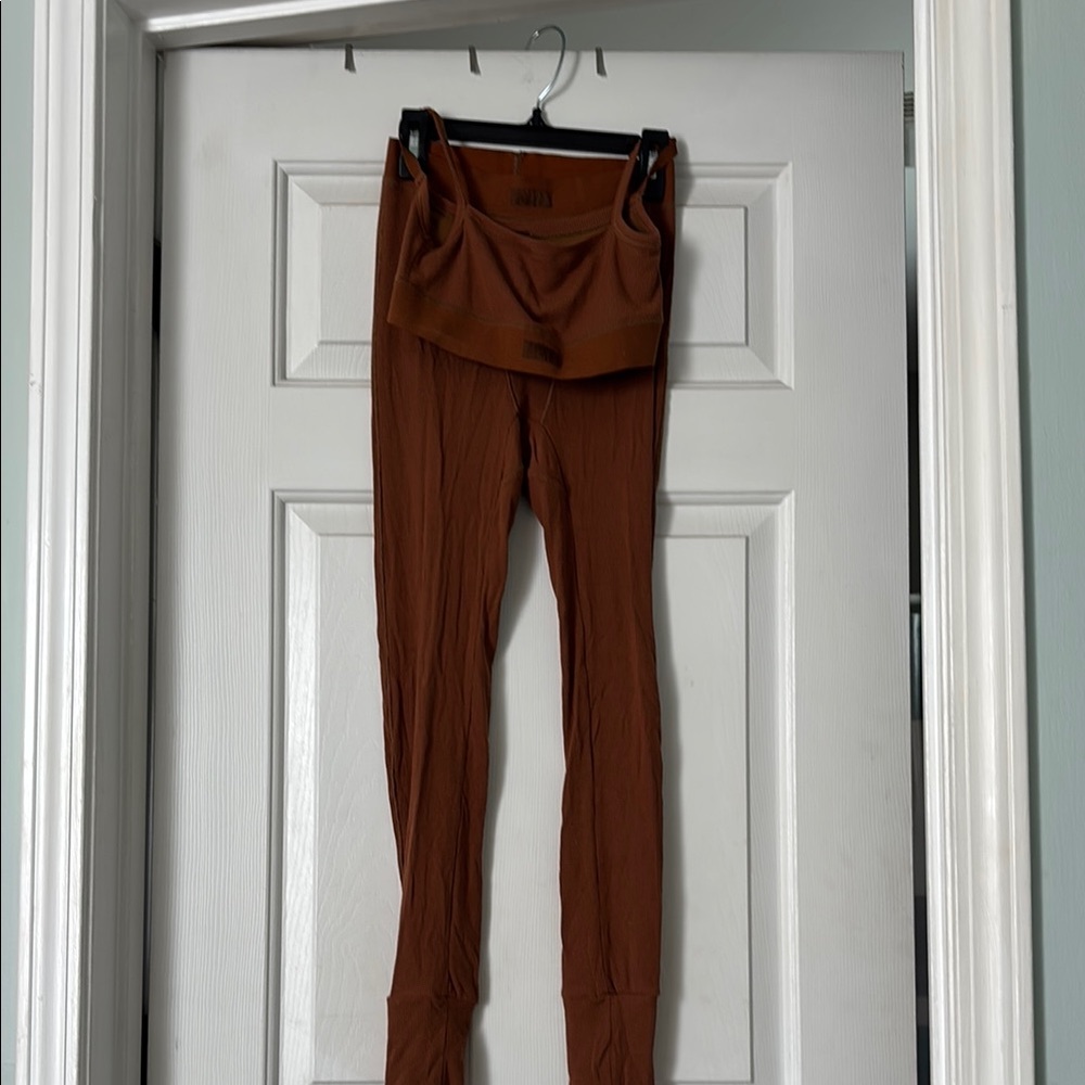 SKIMS soft lounge rib leggings & soft lounge bralette